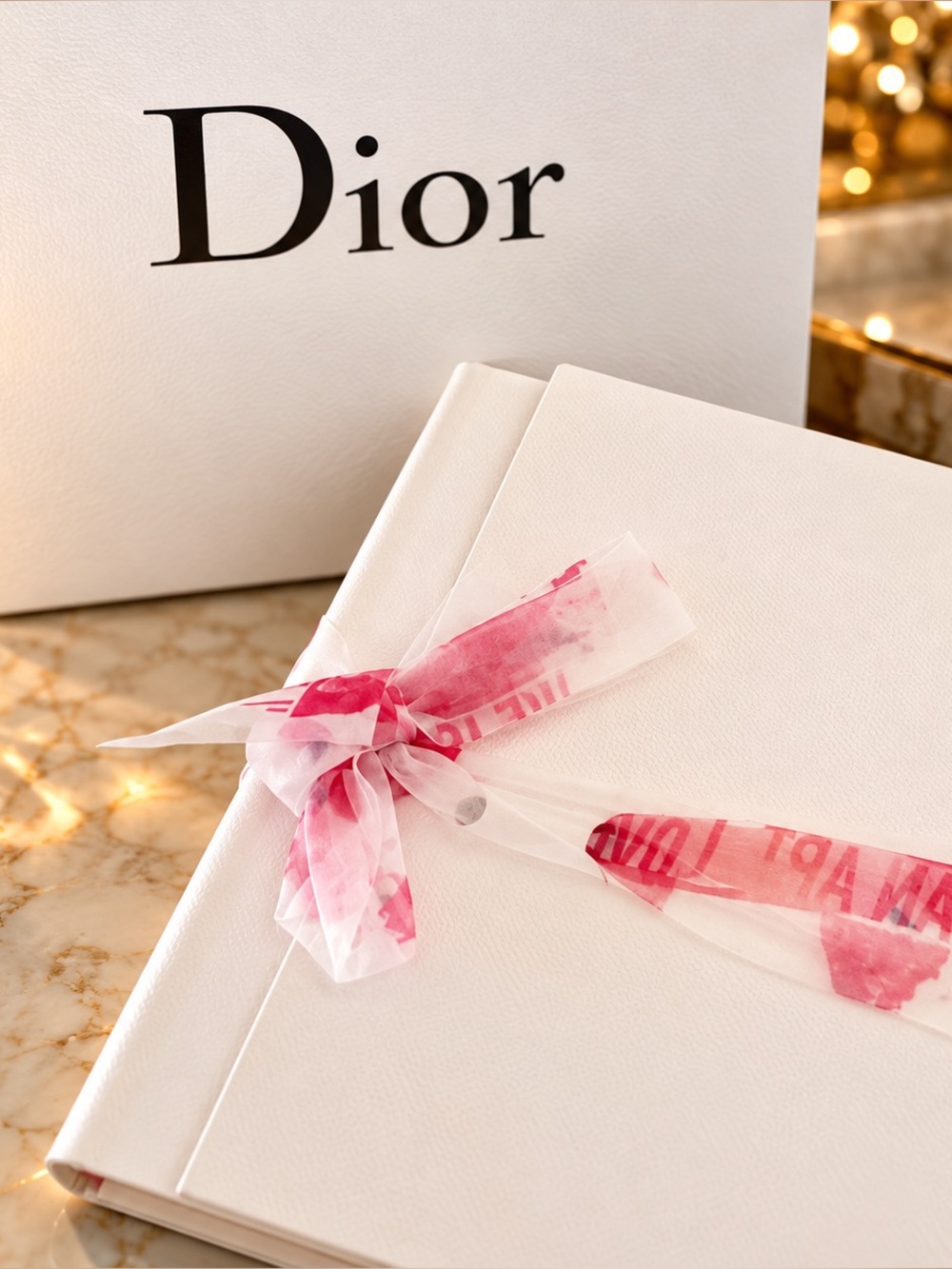 CHRISTIAN DIOR PARFUMS Novelty “Miss Dior” Notebook w Ribbon & Pencil NIB 🩷✨🩷